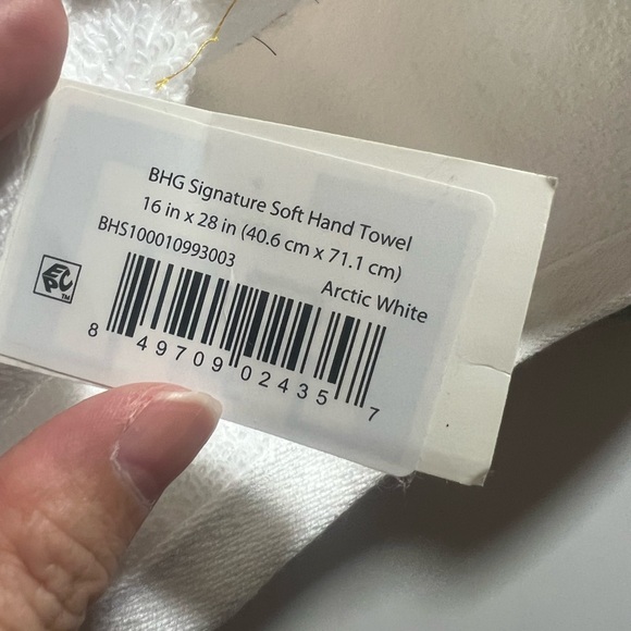 Gray Welcome Embroidered Bath Towel - Picture 4 of 4